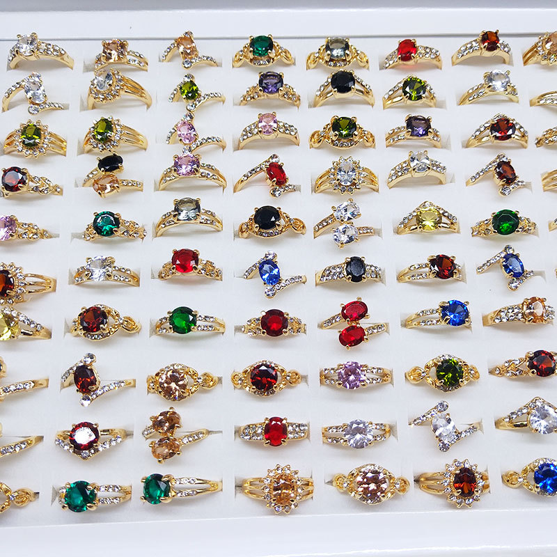 (Трансграничная торговля), (Оптовые продажи), кольцо с кварцем с цирконом, аксессуар, европейский стиль, простой и элегантный дизайн