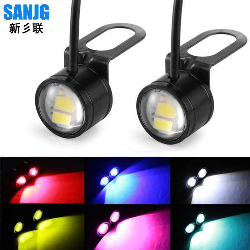 Мотоцикл Eagle Eye Eye Ghost Fire Lantern Modication Light Parts News Eagle Togle Topboard Lot Lot Flash 5630 3SMD