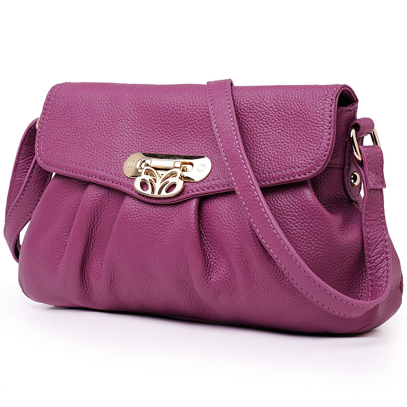 Однотонная кожаная сумка через плечо на одно плечо, из натуральной кожи, воловья кожа