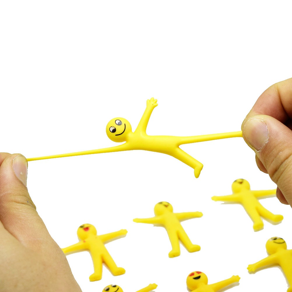 Желтые минифигурки из мягкой резины, кукла, игрушка, капсульная игрушка