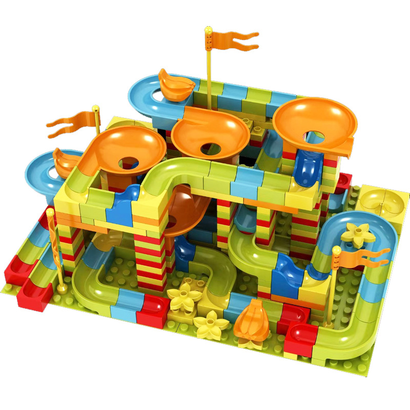 Cross -Border E -Commerce Взрыв модели, совместимые с LEGO крупные частицы, игрушки игрушки, игрушечные головоломки Узел барабан шарики. Склейка 101 шт.