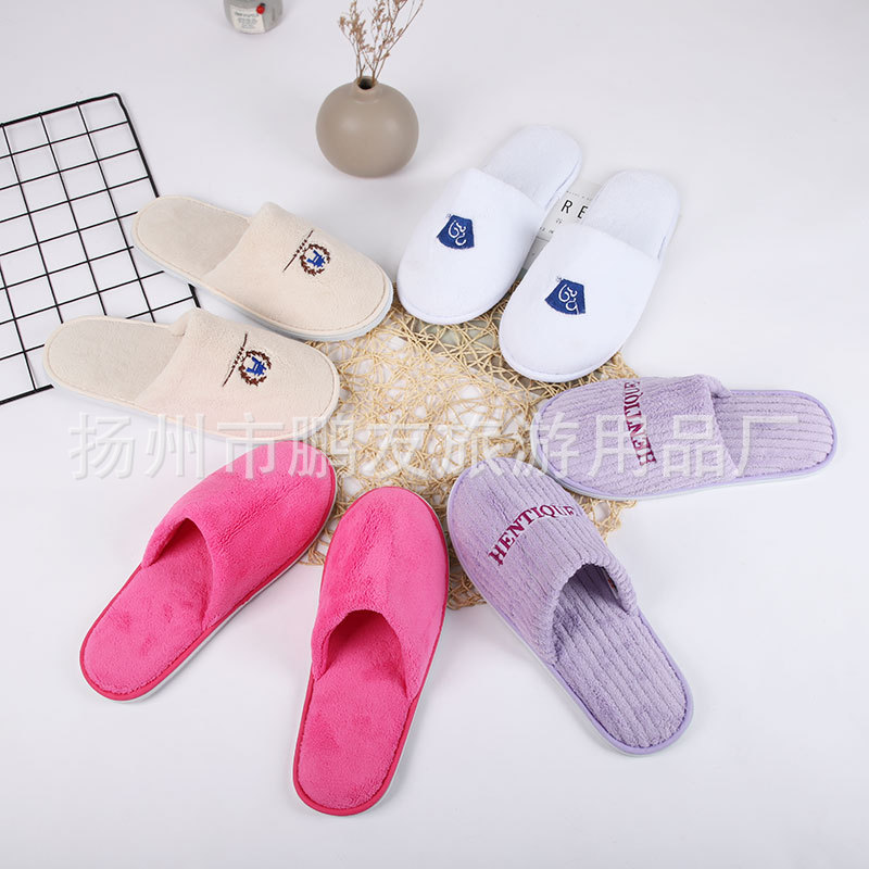 Поставка Spot Hotels Slippers, гостиничные клубы, толщина дома, домашняя домашняя домашняя настройка хлопкового хлопка.