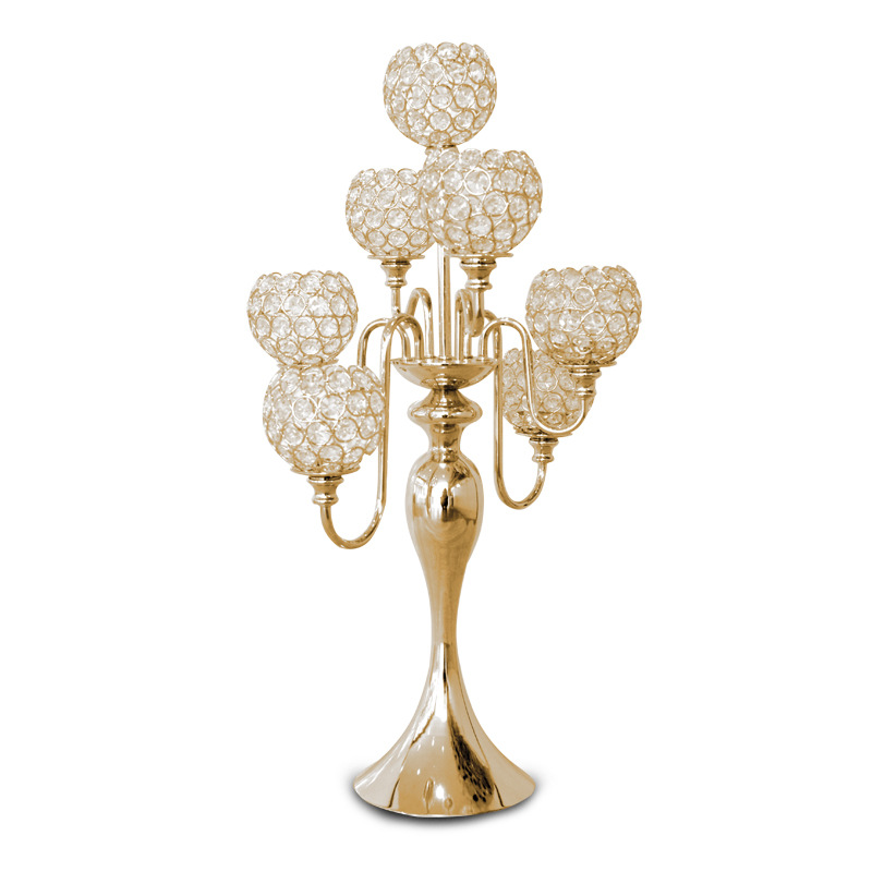 Творческий европейский ретро -высокий уровень свадебной свадьбы 7 Crystal Candlestick Hotel Club Model Room