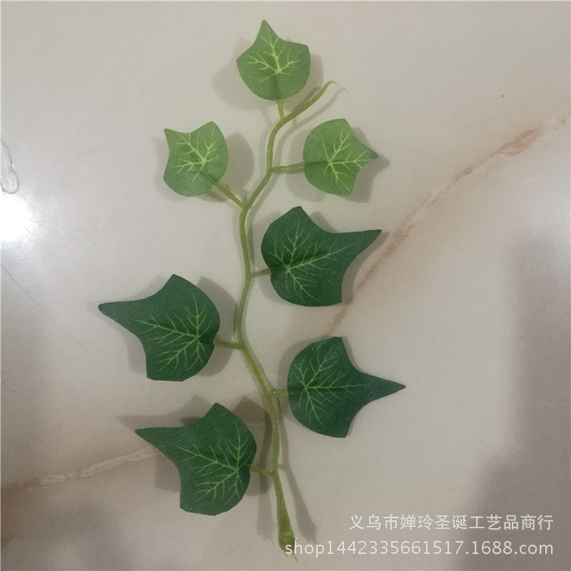 仿真植物地瓜叶片藤蔓叶子 丝印布叶子 仿真花工艺品装饰叶片配件