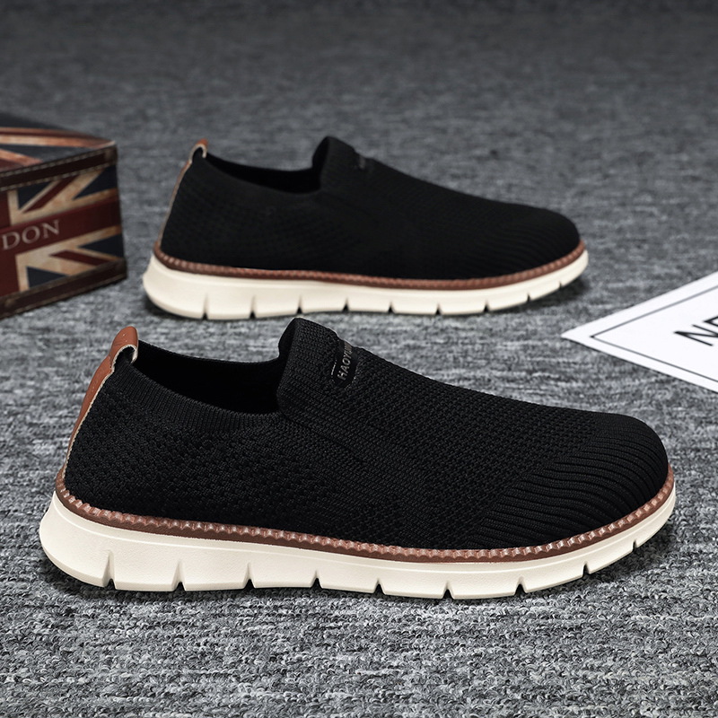 Мужские летние дышащие кроссовки из сетки для отдыха, коллекция 2024 года, легко надевать