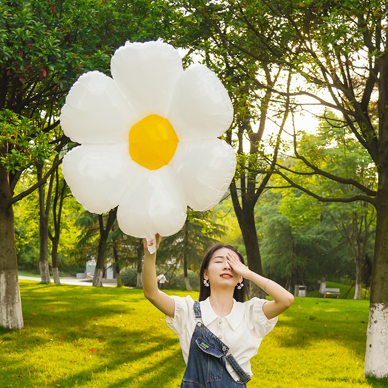 Маленькая ромашка алюминиевая пленка Balloon Sun Flower Smiley Aluminum Film Balloon Burder Dirnerd Dishile