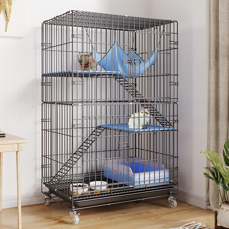Клетка кошачья клетка складная железная проволочная клетка кошачья клетка