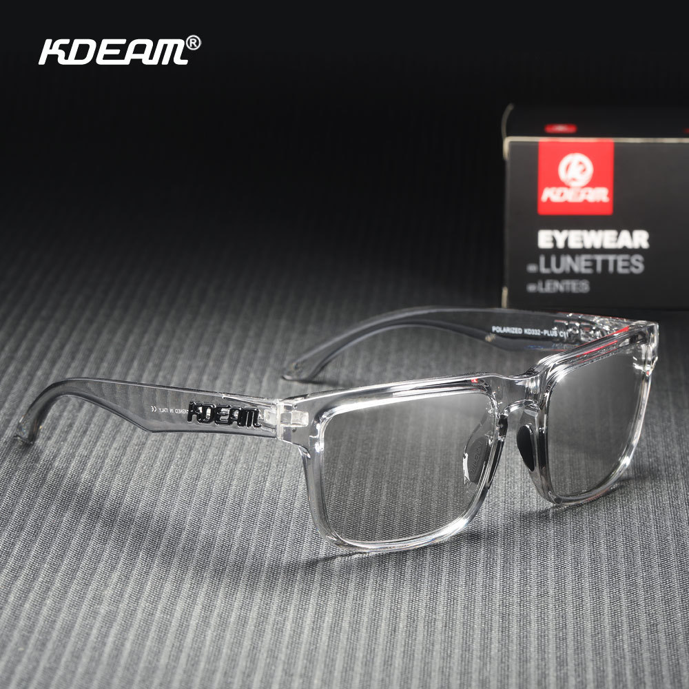 Классические квадратные квадратные очки Kdeam Polarized Sports Sports Sports Sport