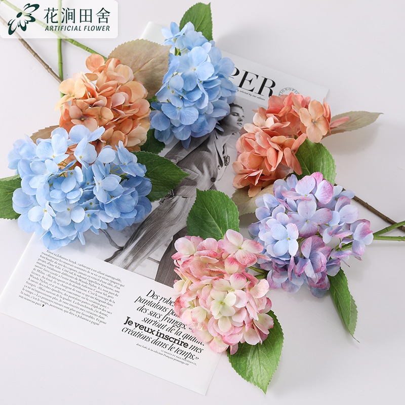 Моделирование цветок 3D Hydrangea Home Home Hotel Living Room Мягкая отделка