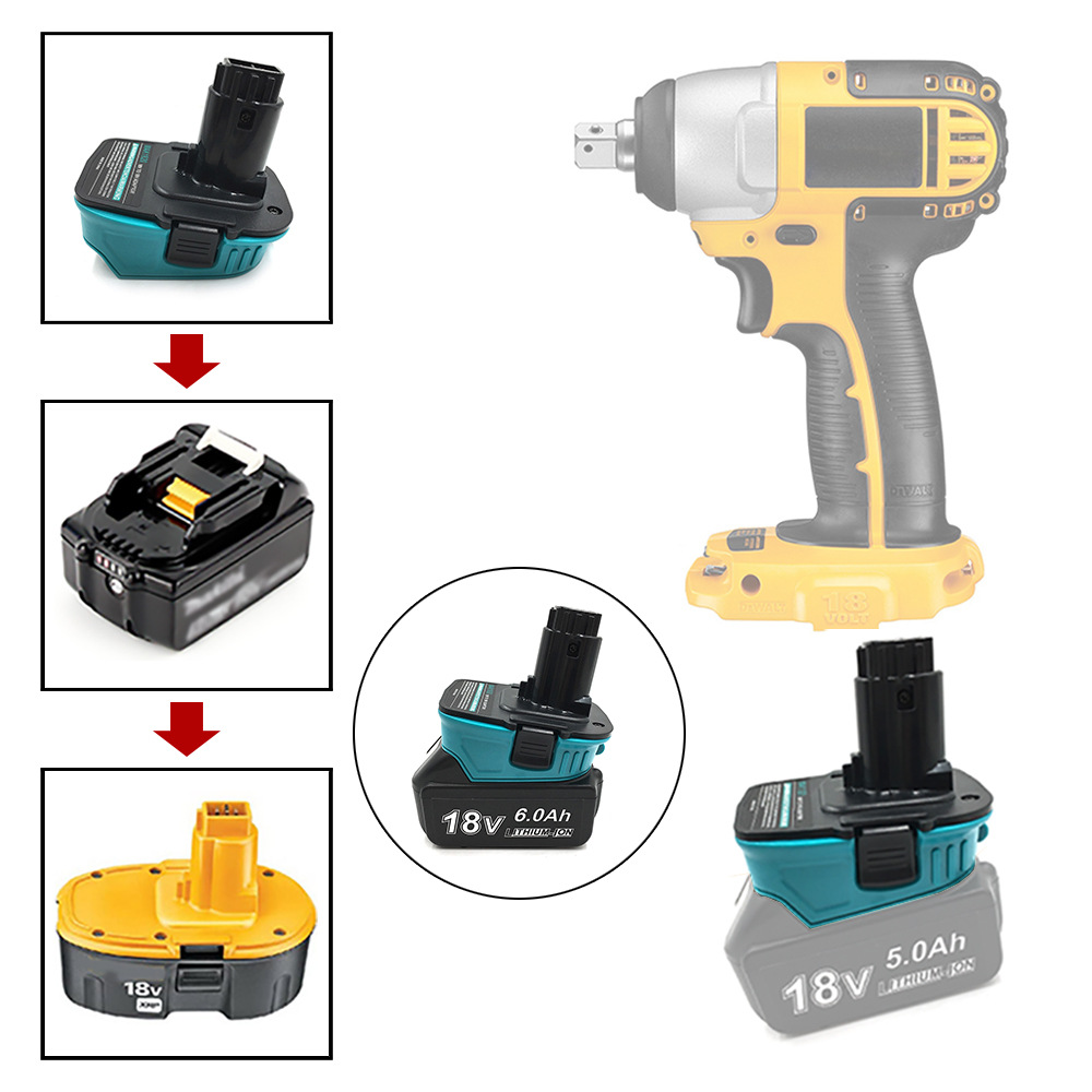 Электрические аксессуары инструмента MAK1820 Makita 18V литийная батарея поворачивается к DeWalt 18V Nickel Electric