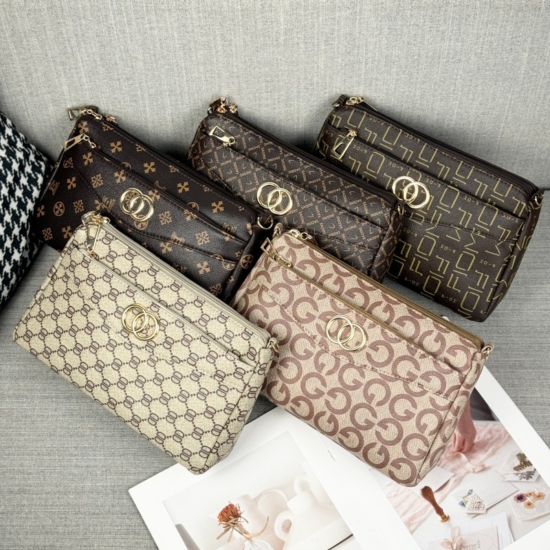 Guangzhou Hengli Leather Goods 2026 женская сумка для матери среднего возраста, бегущая по всему миру, кошелек, большая вместительная сумка через плечо на одно плечо