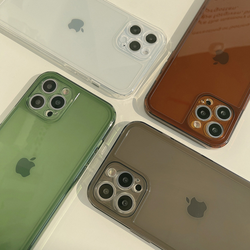 Apple, прозрачная фоторамка, iPhone17 Pro, чехол для телефона, совместимый однотонный защитный чехол