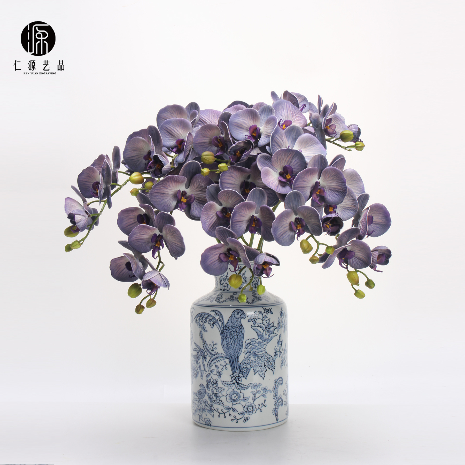 Заводские прямые продажи EVA Simulation 7 Phalaenopsis Европейский стиль чувствует себя фальшивая орхидея свадебное цветочное искусство дома