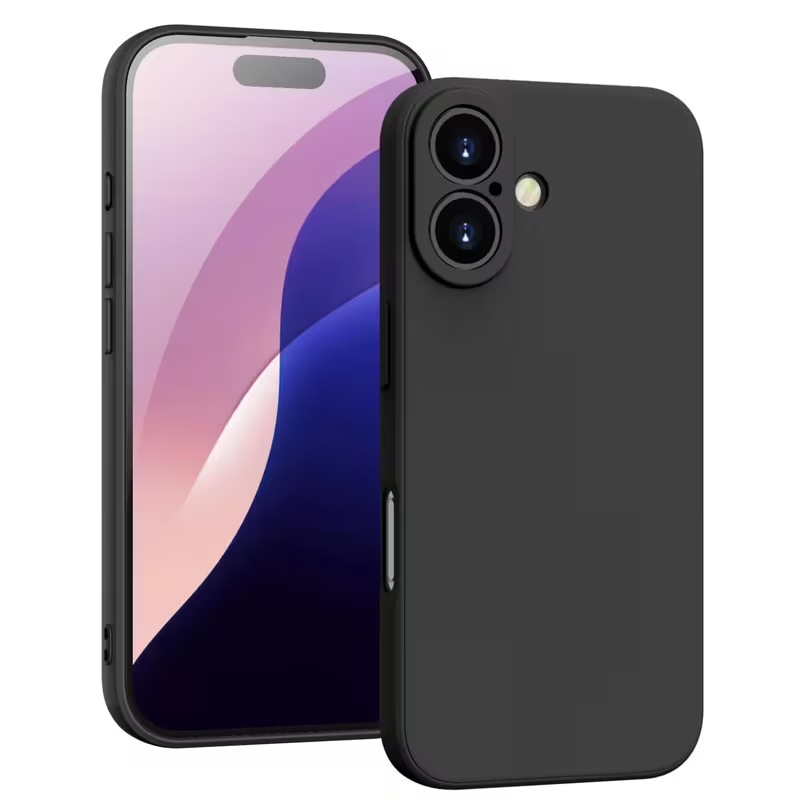 Apple, черный силиконовый совместимый чехол для телефона, iphone 1716, кубик Рубика, 15, 15 pro max, защита при падении