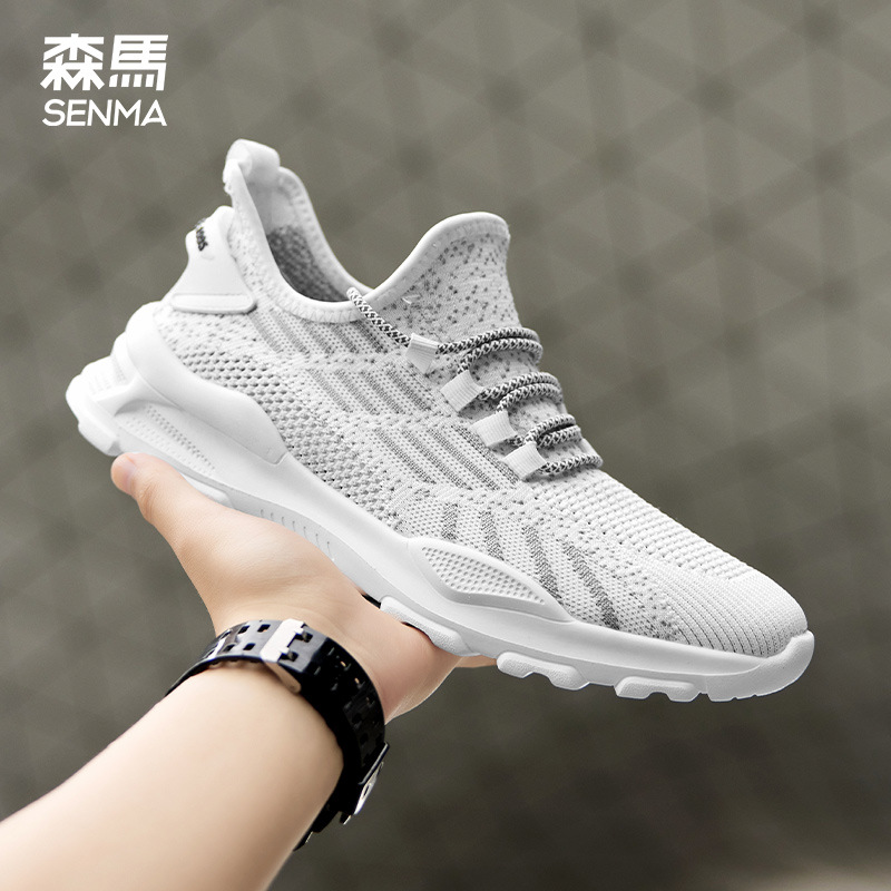 Semir, легкие черные трендовые дышащие повседневные белые кроссовки, коллекция весна 2025 года, мягкая подошва