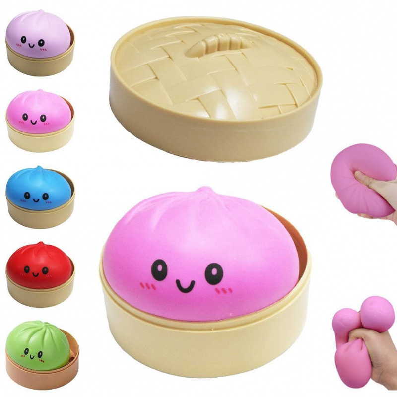 Игрушка для пельменей Squishies Имитация сжимания и декомпрессии булочек Игрушки для скручивания пельменей