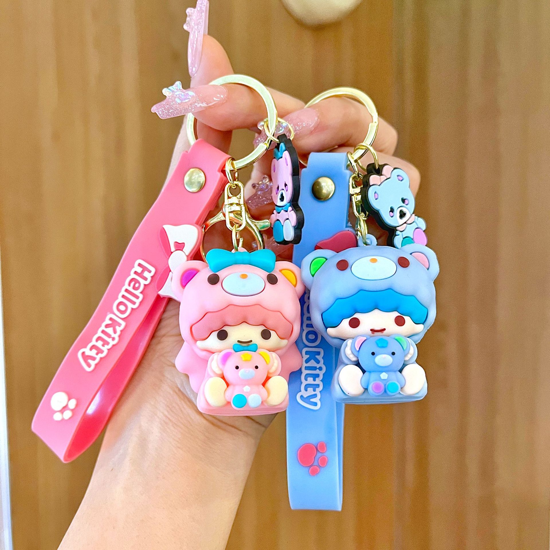 Sanrio, мультяшный милый силиконовый креативный брелок, подвеска, Cinnamoroll, для влюбленных, подарок на день рождения