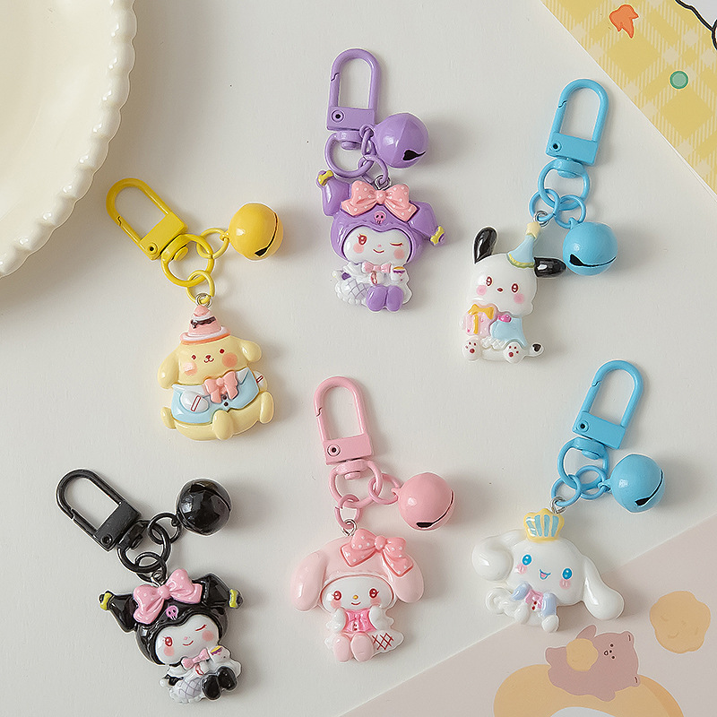 Sanrio, креативный мультяшный колокольчик, милый брелок, аксессуар, подвеска, новая коллекция