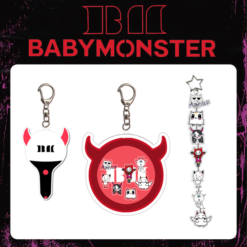 Брелок-подставка BABYMONSTER, рокер, акриловый кулон, аксессуары для сумок, периферийные устройства Baby Monster