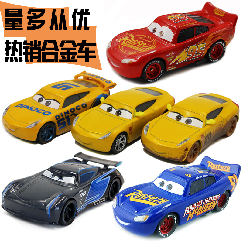 Мобилизация автомобилей 3 Чемпион МакКуин Блэк Шторм Джексон № 51 Cool Sister Racing Model Model Model Toys