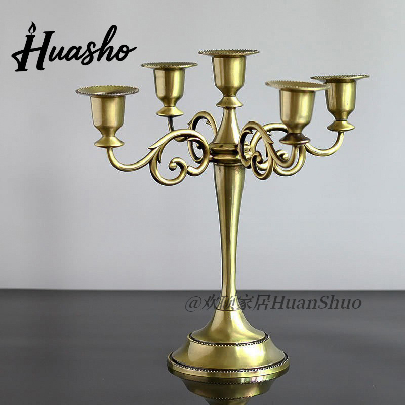 Nordic Retro Candlestick Home Ornament Cafe Cafe Тема ресторана ювелирные украшения при свечах подарка