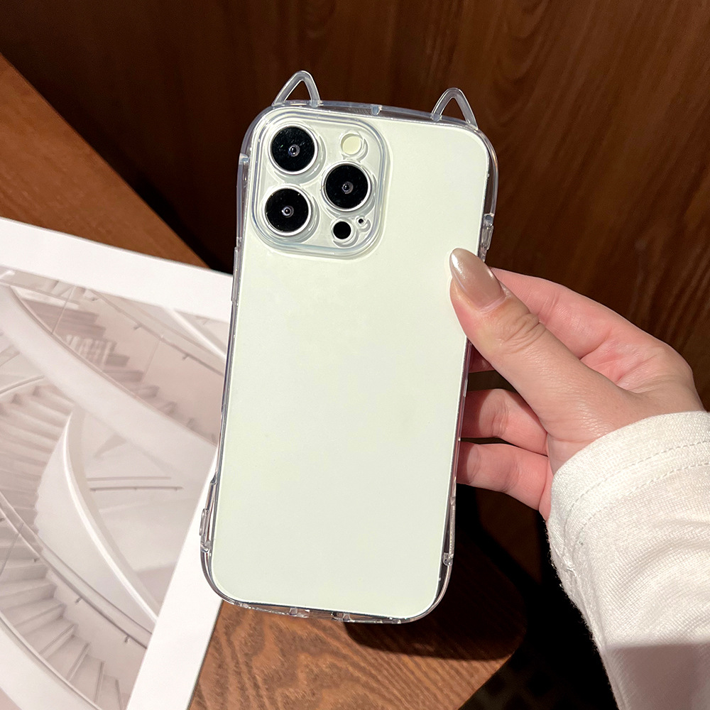 Apple, совместимый прозрачный милый чехол для телефона, iPhone 18, мультяшный защитный чехол, iphone, 18promax