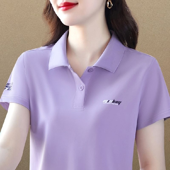 Дышащая модная футболка polo для отдыха, большой размер