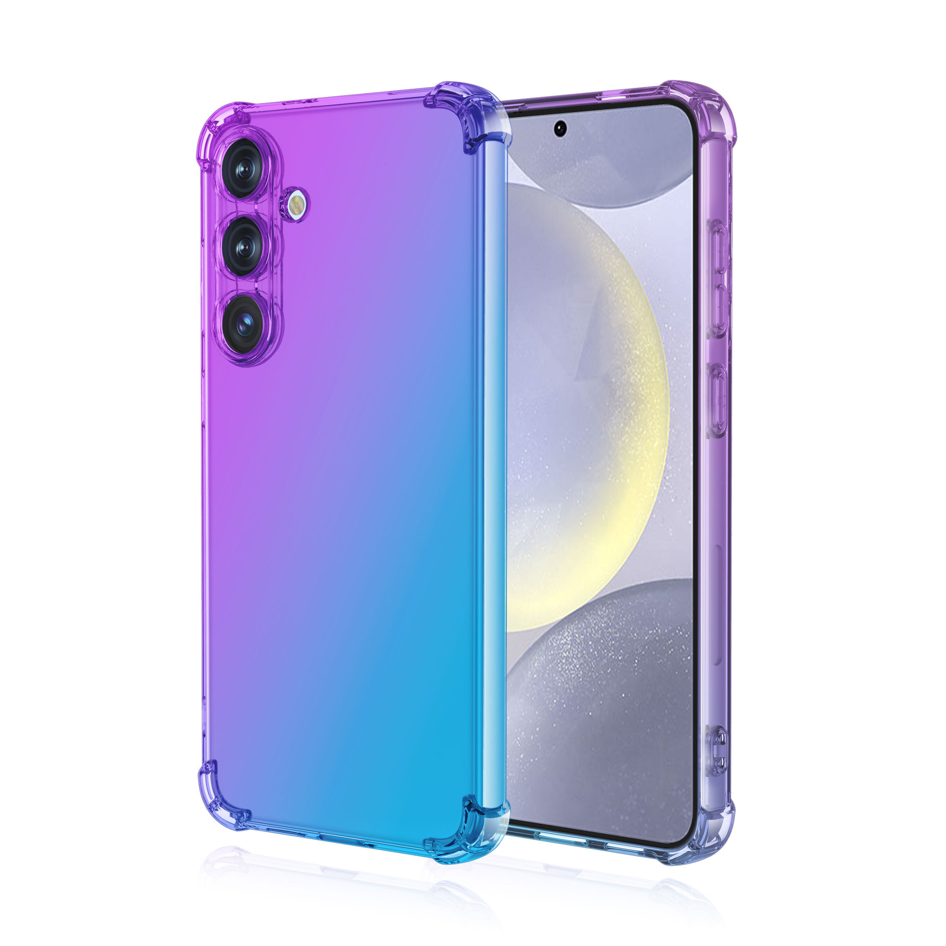 Samsung, S26, чехол для телефона, совместимые накладки на углы, S26, защита при падении, градиент