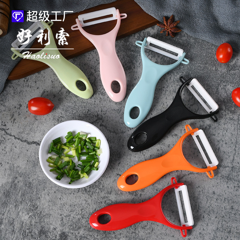 Заводская прямая продажа керамика бритая шелковая кухонная кухня яблочная и фруктовая нож Отобление царапин -нож картофель кожура оптом нож
