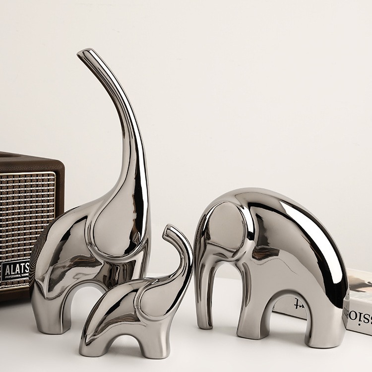 Beihamei Modern Jingdezhen Ceramic Elephant Home Ремесла гостиная вина винодельческая шкаф телевизионный шкаф для переезда подарки