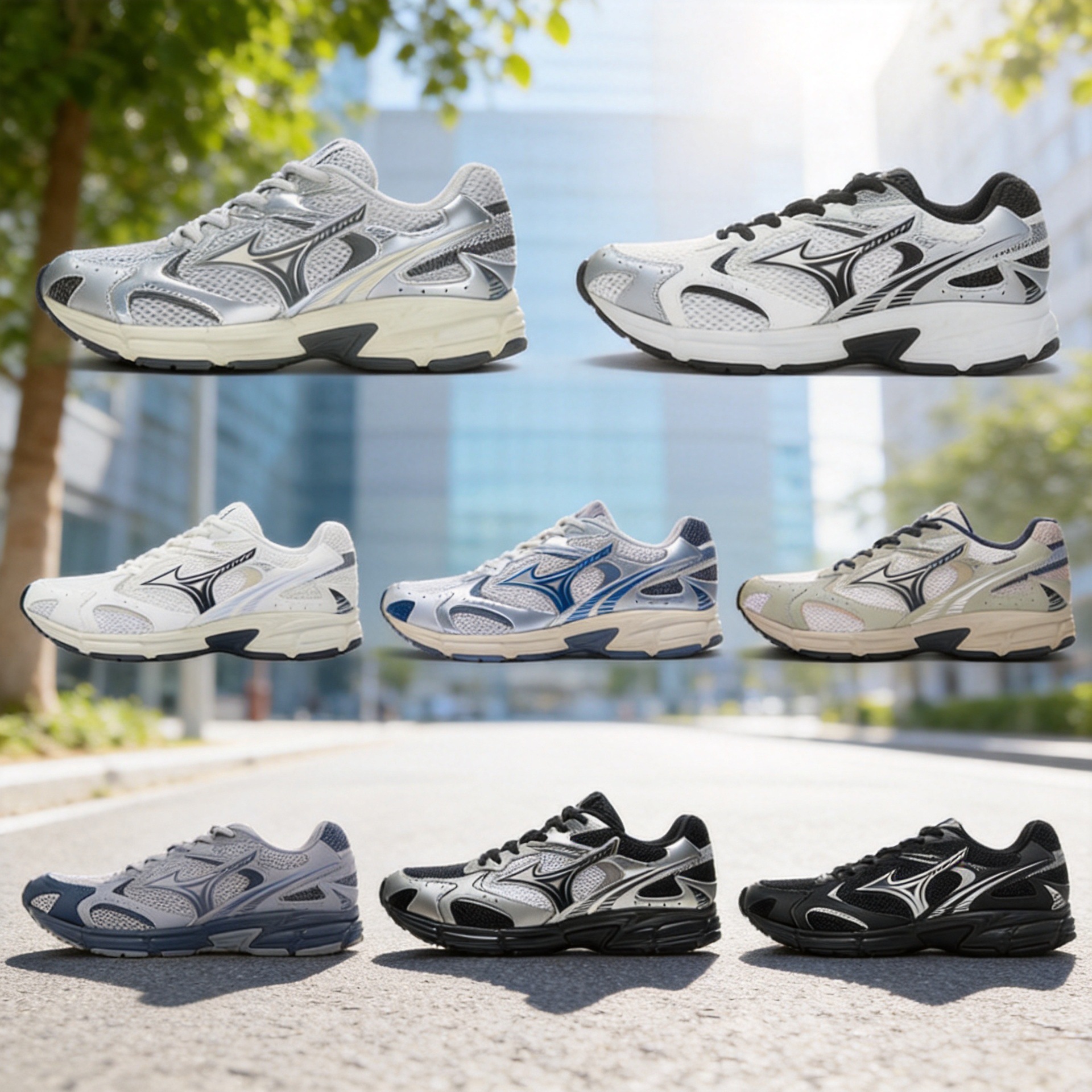 Mizuno, ретро дышащие легкие беговые кроссовки, лето 2026 года