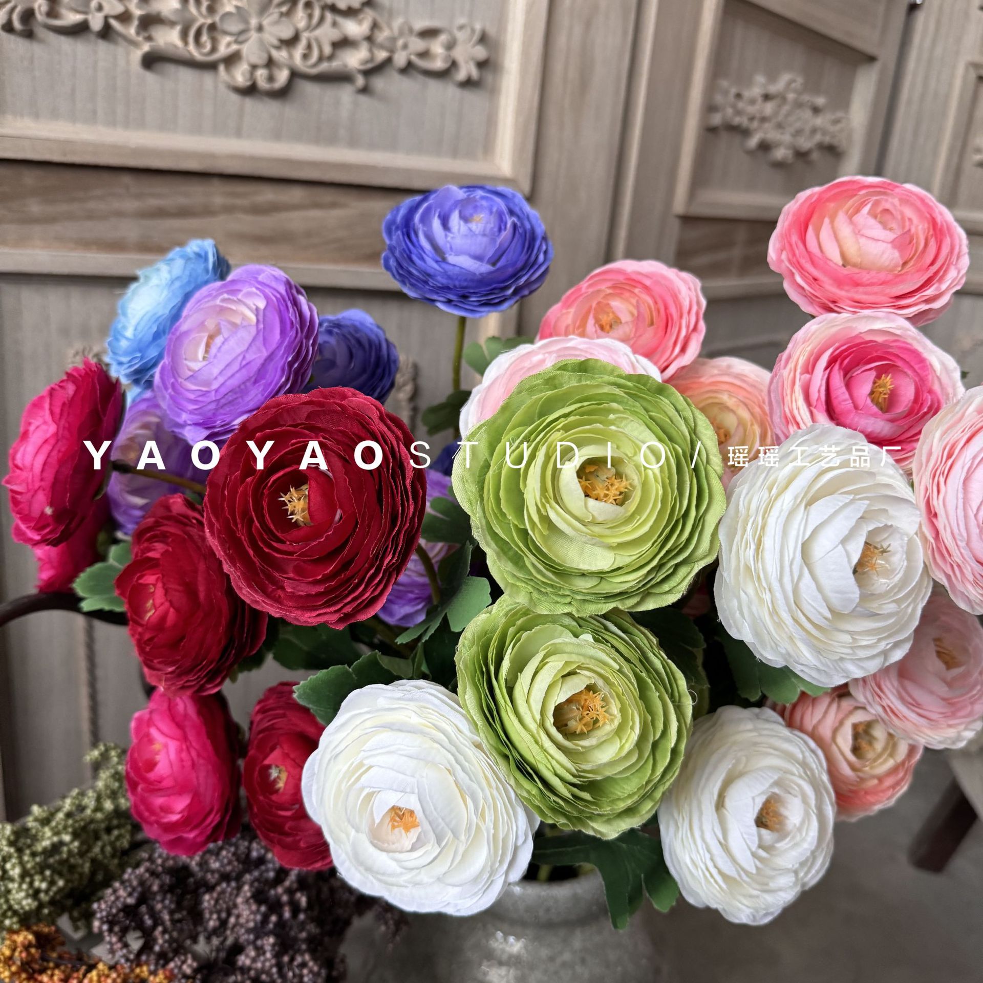 3 головы тысячи слоев Lu Lian Guifeng Peony Wedding Wedding Droad
