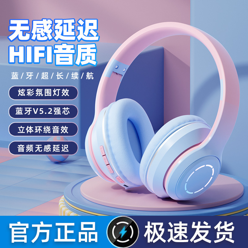 (Оптовые продажи), наушники, складной мобильный телефон, градиент, bluetooth, подарок на день рождения