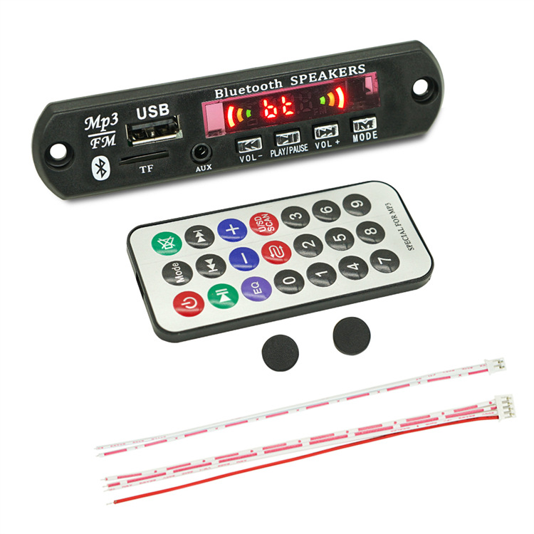 Колонки с аксессуарами, модуль, bluetooth, MP3, 12v