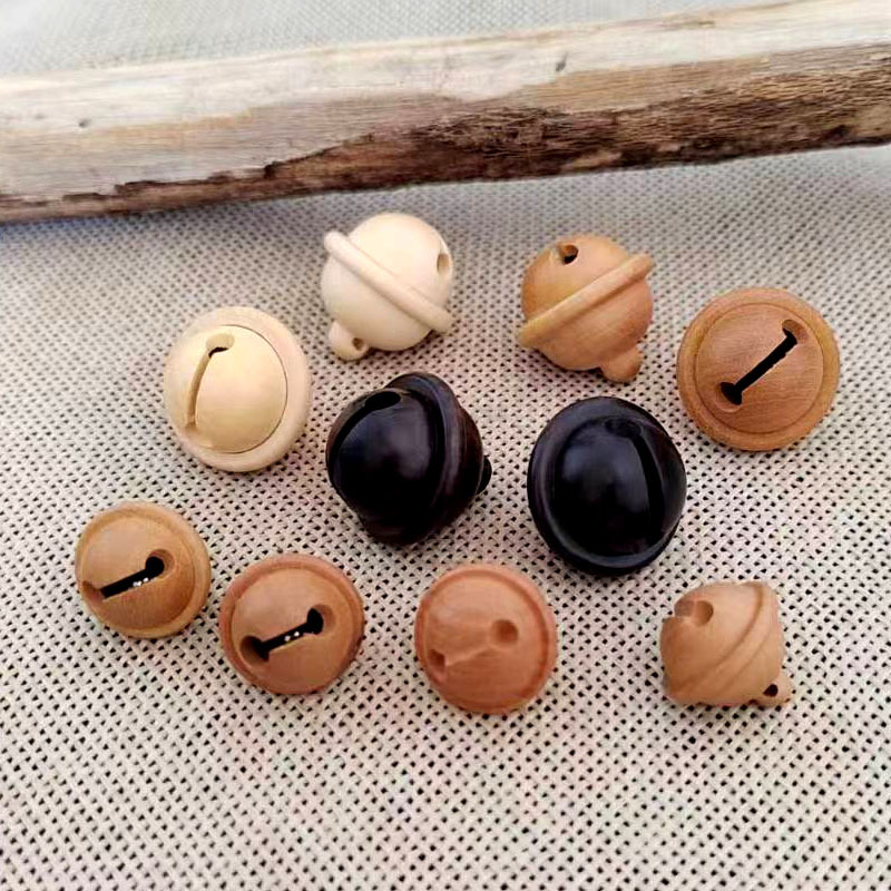 Колокольчик из черного дерева Эбен, резной аксессуар, подвеска, DIY