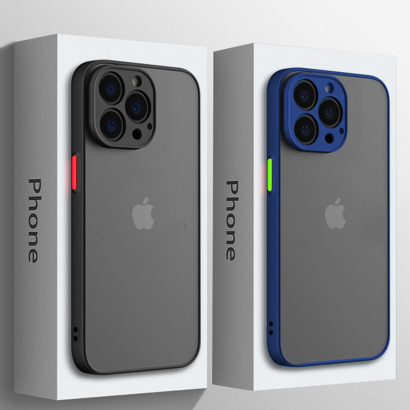 Apple, совместимый матовый чехол для телефона, iPhone 13, прозрачный защитный чехол, iphone, защита при падении