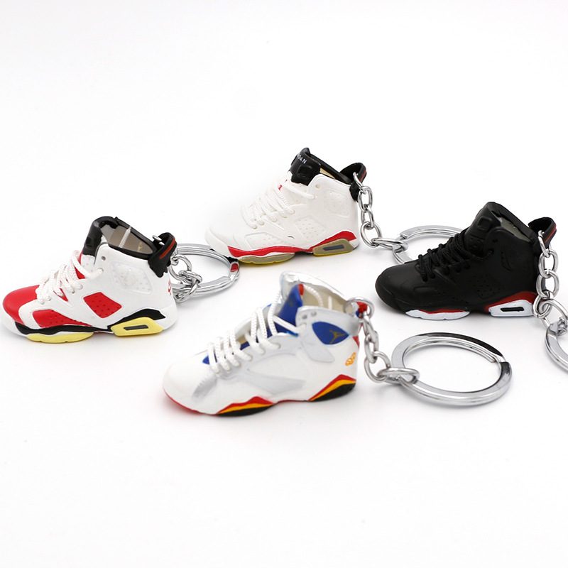 Air jordan, румяна, трехмерные кроссовки, креативный трендовый баскетбольный брелок, 3D