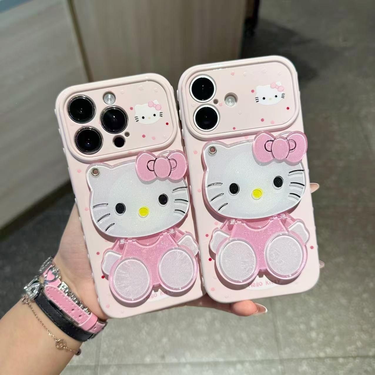 Apple, совместимый мультяшный чехол для телефона, зеркало, трубка, iPhone 14, iphone, защита при падении