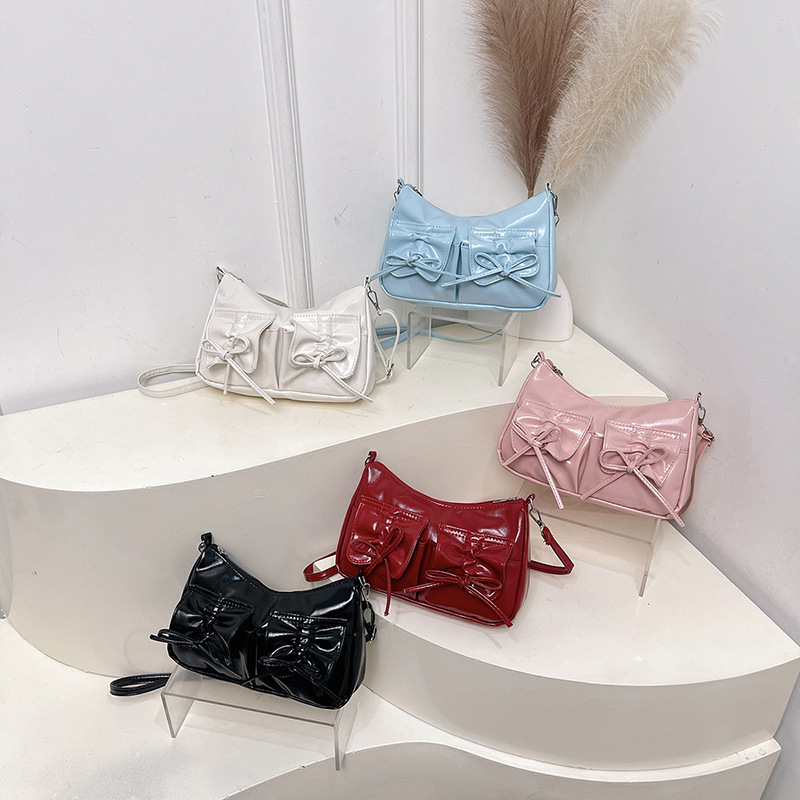 Модная элегантная сумка через плечо с бантиком, сумка на одно плечо, тренд сезона