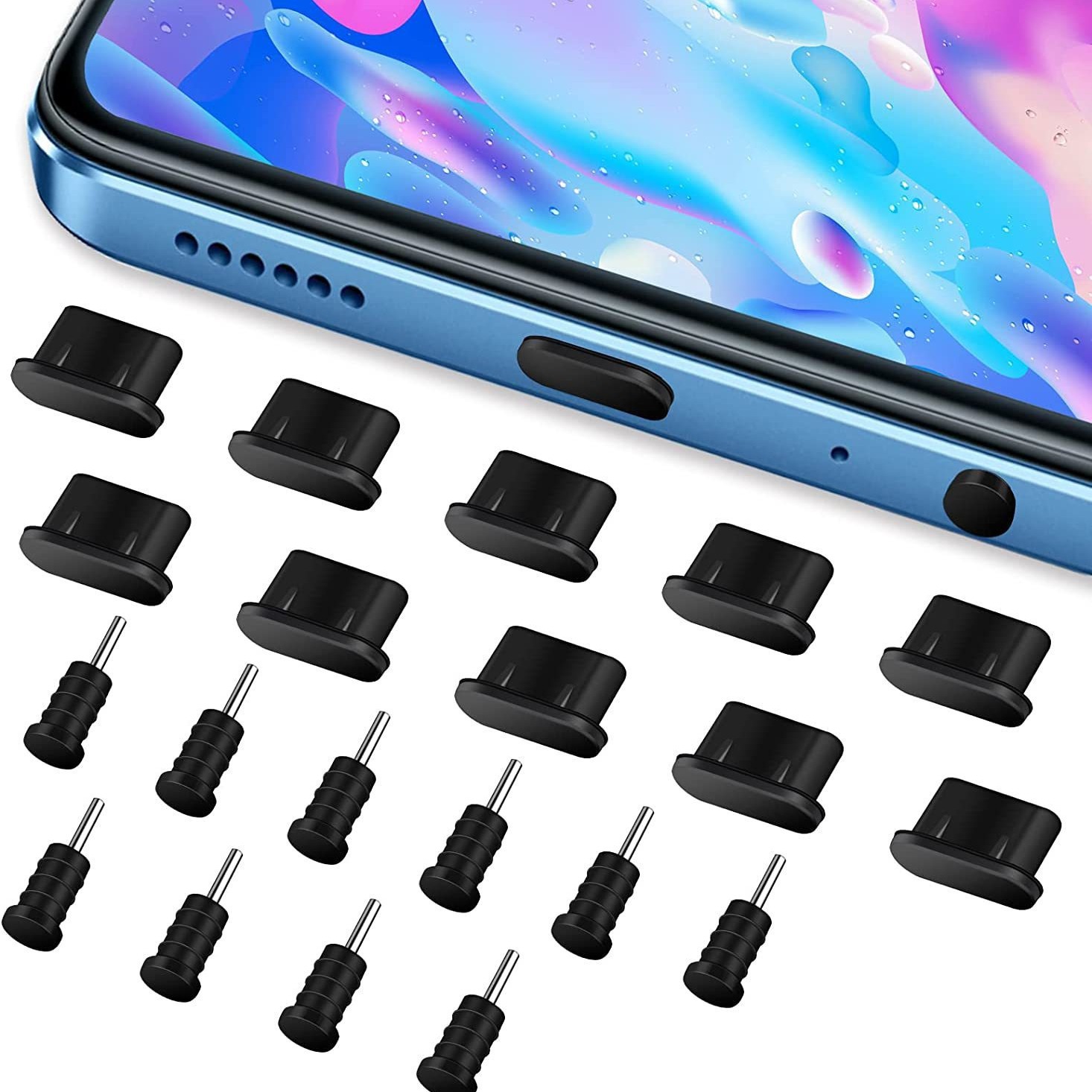 Круховой силиконовый мобильный телефон Android Type-C