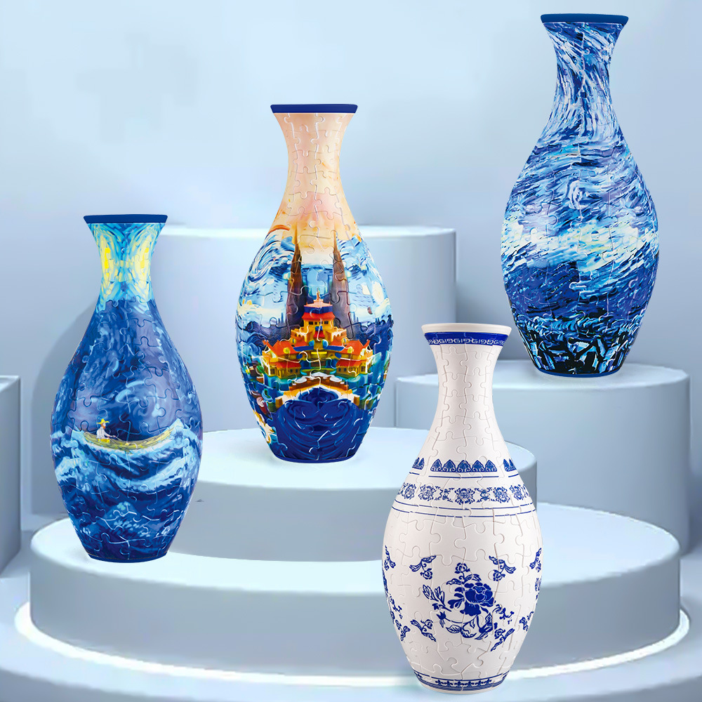 (Трансграничная торговля), головоломка, детские цветочные композиции для гостиной, игрушка, 3D, DIY, рождественский подарок, подарок на день рождения