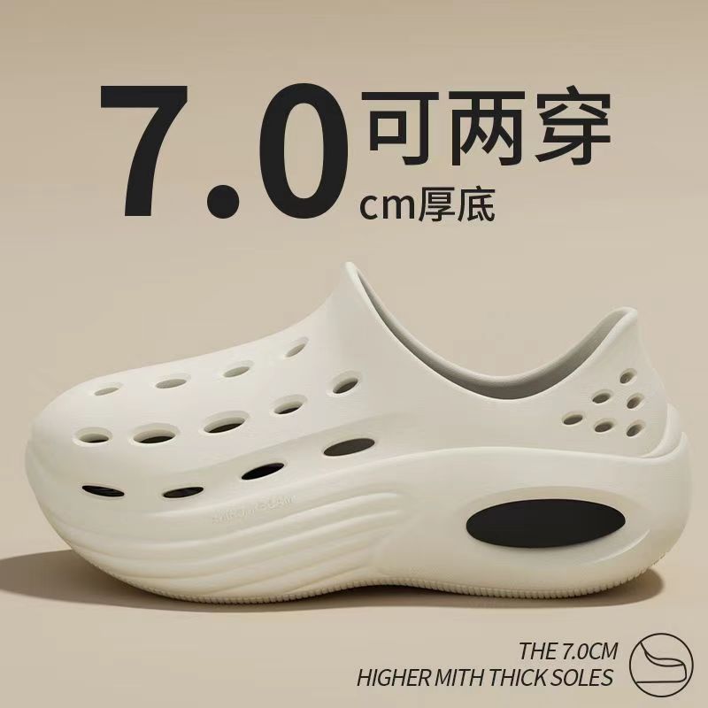 (Трансграничная торговля), летние тапочки в стиле Crocs на платформе, спортивные сандалии для отдыха, мюли, подходят для носки на улице, европейский стиль