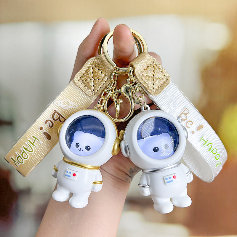 Космический космонавт, милое звездное небо, ночник, брелок для школьников и студентов, подвеска, с медвежатами, для влюбленных