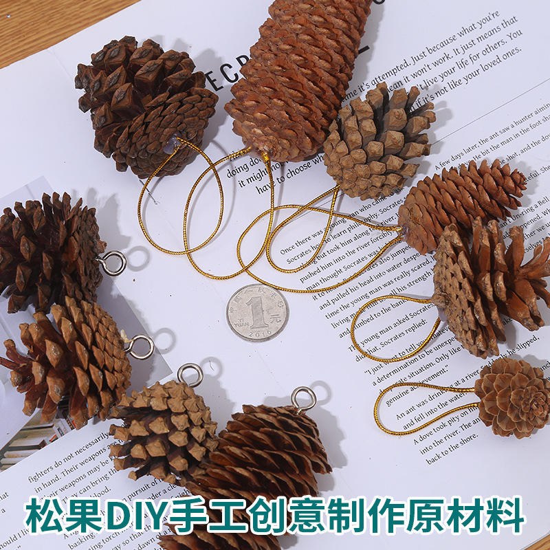 Cross -Bordder Blatch Pine Fruint с ногтями из Songguo Sheep Horn Nail Nail gnify Trien