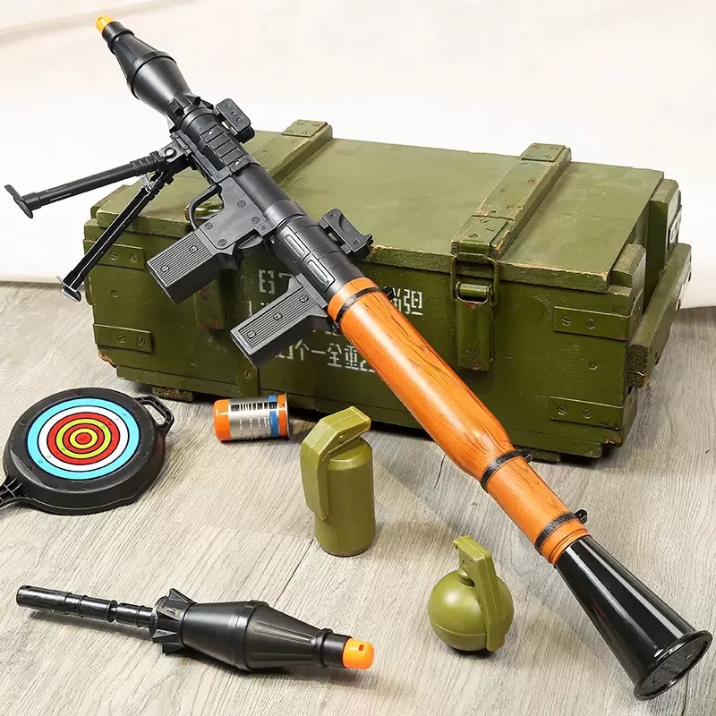 Пусковая установка, тяжелое снаряжение, мягкая пуля, универсальный игрушечный пистолет для мальчиков, полный комплект