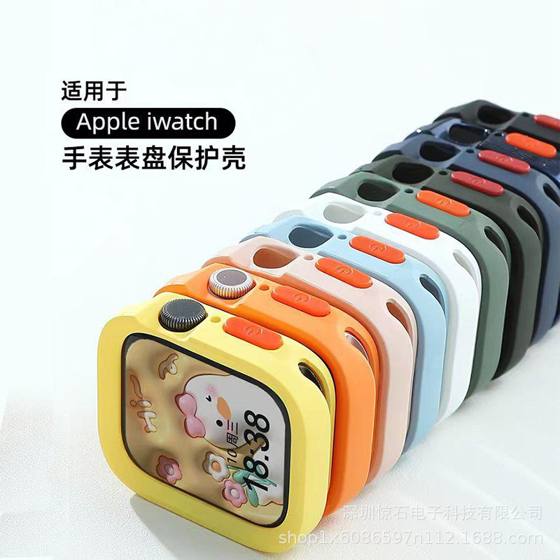 Чехол для Apple Watch applewatch s10 защитный чехол из ТПУ с мягкой оболочкой, универсальный трансграничный чехол для часов