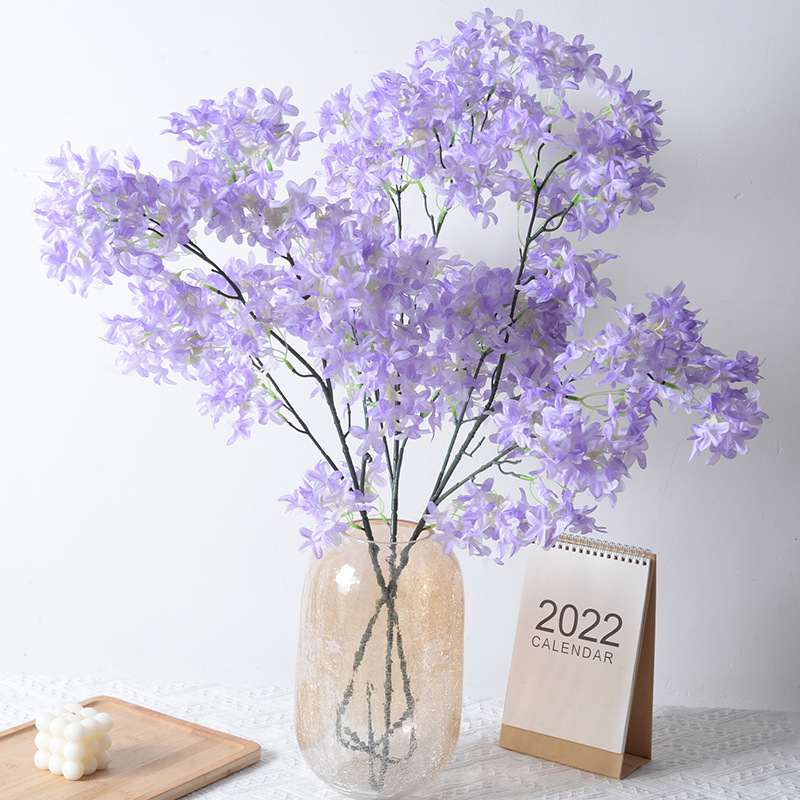 Симуляция Dingxianghua Cross Flower Changzhi Sakura Silk Home Home Hotel Потолочный потолок свадебный праздник украшения оптом