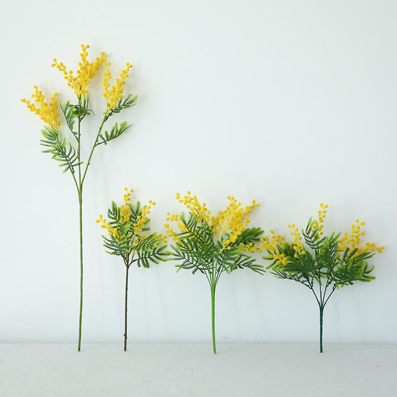 Фабричные цветы оптом, натуральные дикие забавы, моделирование акации, украшение дома, цветочная композиция, украшения, свадебное украшение, студия