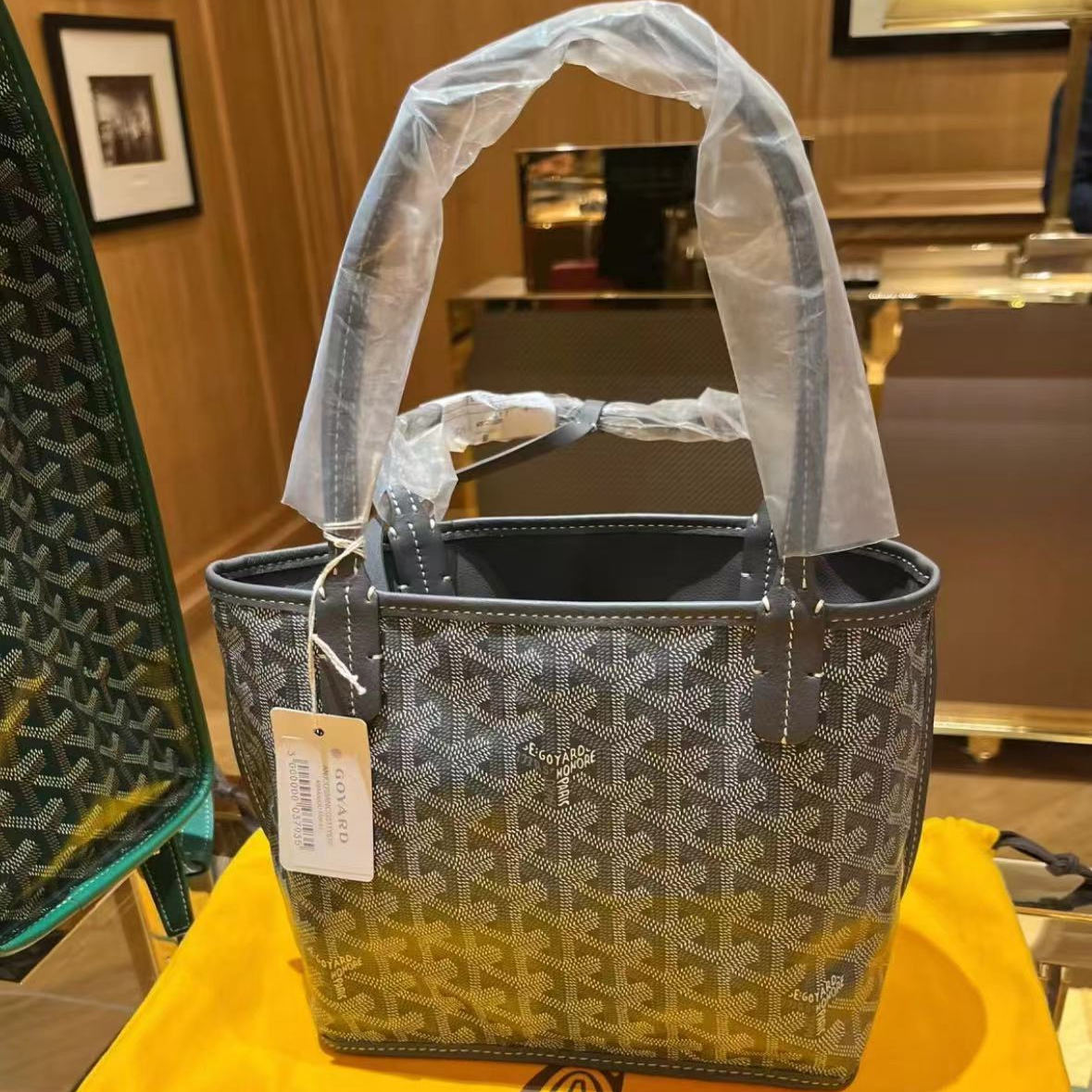 Французский счетчик Goyard/Goya Double Bread Mini Tote Tote Sate Mini Mother-Mothry-Mild Plouded Bag Sag