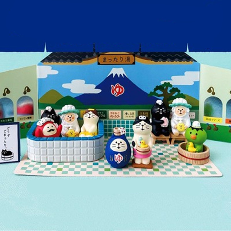 Японская продуктовая магазин Zakka Orange Series Home Cat Resin Симпатичная орнамент подарок подарки микро -хринкеды DIY сцена